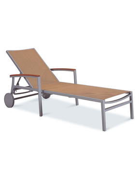 GAR Bayhead  Performance Weave Sun Lounger with Arms and Wheels