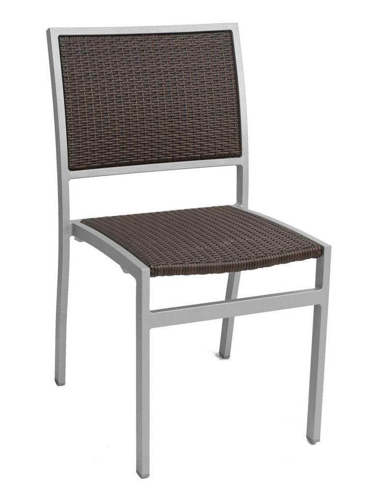Florida Seating Restaurant Side Chair Aluminum / Weave