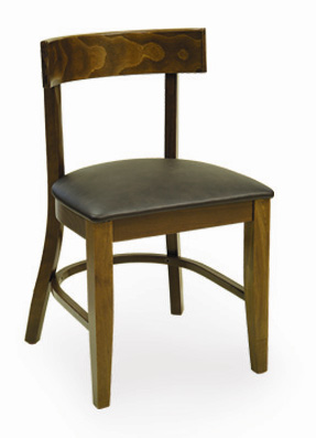 Rich Grain Wooden Frame Restaurant Chair