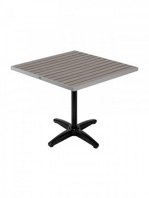 Gray Synthetic Teak 32x48 Rectangular table top