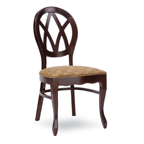 Custom Wood Finish Restaurant Chair