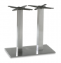 BFM Elite Base Stainless Steel Double Square Dining Height