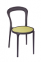 BFM Malibu Chair Olive Textilene Seat Charcoal Frame
