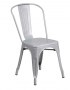 FF-Silver Metal Indoor-Outdoor Restaurant Chair
