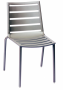 BFM South Beach Aluminum Side Chair Titanium Silver