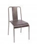 BFM Tara Clear Coated Steel Indoor Restaurant Chair