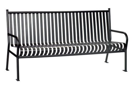 commercial steel 6 foot bench