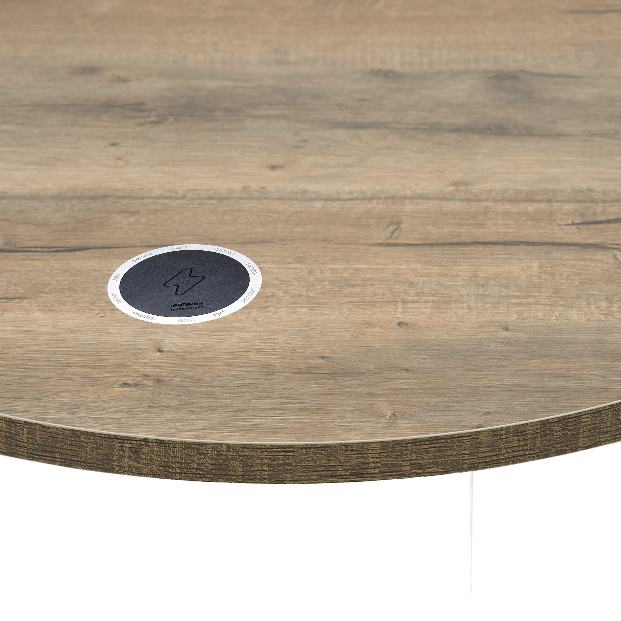 BFM 1-inch Relic Table Top - Melamine PVC Self-Edge 30-inch Round - Knotty  Pine for Indoor Restaurants