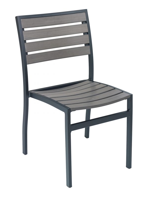 Florida Seating Synthetic Teak Restaurant Side Chair