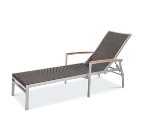Synthetic Wicker Chairs : GAR Bayhead Woven Sun Lounger with Arms