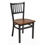 BFM Troy Slat Back Indoor Restaurant Metal Chair