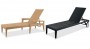 Asbury Sun Lounger w/Arms,Wheels-Resin Natural by GAR Products