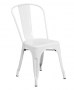 FF-White Metal Indoor-Outdoor Restaurant Chair