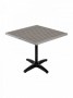 Gray Synthetic Teak 24x24 Square table top