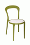 BFM Malibu Chair White Textilene Olive Green Frame