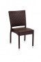 BFM Monterey Side Chair-Aluminum & Wicker