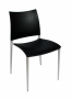 BFM Nora Side Chair Black/ Aluminum & Resin