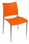 BFM Nora Side Chair Orange / Aluminum & Resin