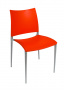 BFM Nora Side Chair Red / Aluminum & Resin
