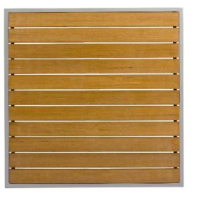 24" Square Synthetic Teak Table Top