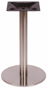 BFM Elite 24" Round Table Base Stainless Steel Dining Height