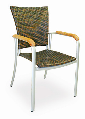 FS-AL-5605 Armchair aluminum/ wicker
