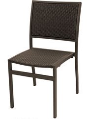 Florida Seating Restaurant Side Chair Aluminum / Weave