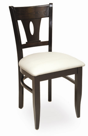 Cut-Out Wooden Restaurant Chair