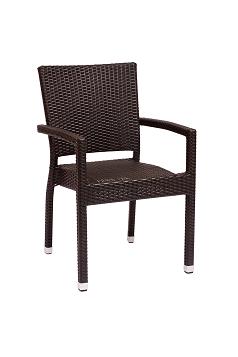 BFM Monterey Armchair / Aluminum & Wicker