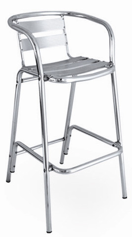 BFM Parma Arm Barstool / Anodized aluminum frame