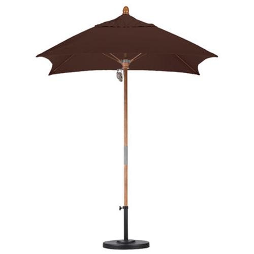 BFM Umbrella 6-1/2' Four panel, Fiberglass Frame, Brown