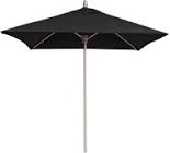 BFM Umbrella 6-1/2' Four panel, Fiberglass Frame, Black