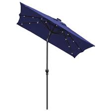 BFM Umbrella 6-1/2' Four panel, Fiberglass Frame, Navy