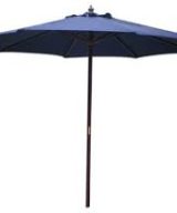 BFM Umbrella 9' Four panel, Aluminum Frame, Navy