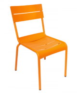 BFM Beachcomber Citrus Aluminum Stacking Side Chair 