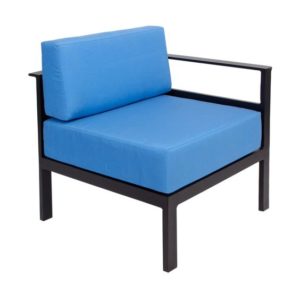 BFM Belmar Black Left Arm End Sofa Sectional w/Cushion