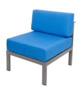 BFM Belmar Gray Middle Armless Sofa Section WITHOUT Cushions
