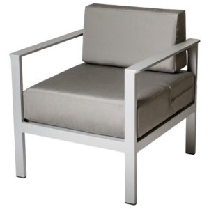 Belmar Aluminum Outdoor Commercial Arm Chair w/Cushions