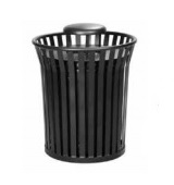 Plantation Prestige Trash Receptacle with Rain Bonnet
