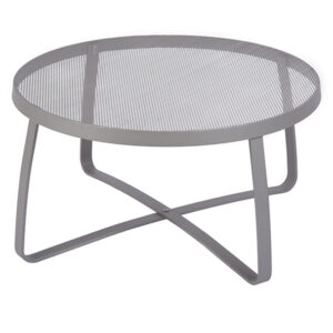BFM Maze Lounge Cofee Table Round 30"  Titanium Silver