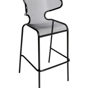 BFM Maze Black Stacking Bar Stool 