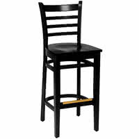 BFM Burlington Ladder-Back Wood Barstool