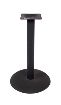 BFM Stamped Steel - 30" Round Base - Bar Height Sand Black Finish 4" Column