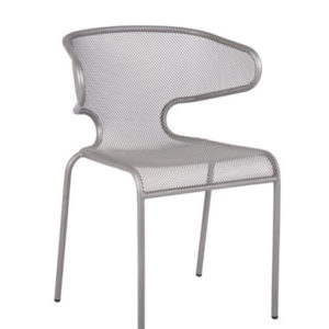 BFM Maze Stacking Armchair Titanium silver