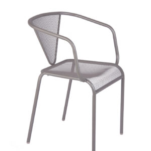 BFM Venice Beach Armchair Titanium Silver