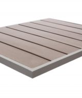Seaside Synthetic Teak Gray Table Top Square 30 x 30
