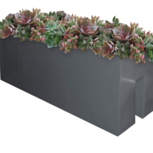 Commercial Rectangular Railing Fence Planter