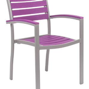 Florida Seating Synthetic Teak Restaurant Side Chair