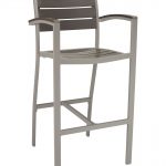 Florida Seating Synthetic Teak Restaurant Barstool