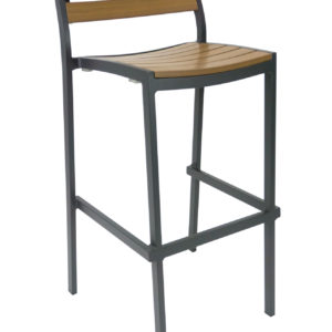 Florida Seating BAL-5700 Synthetic Teak Restaurant Barstool